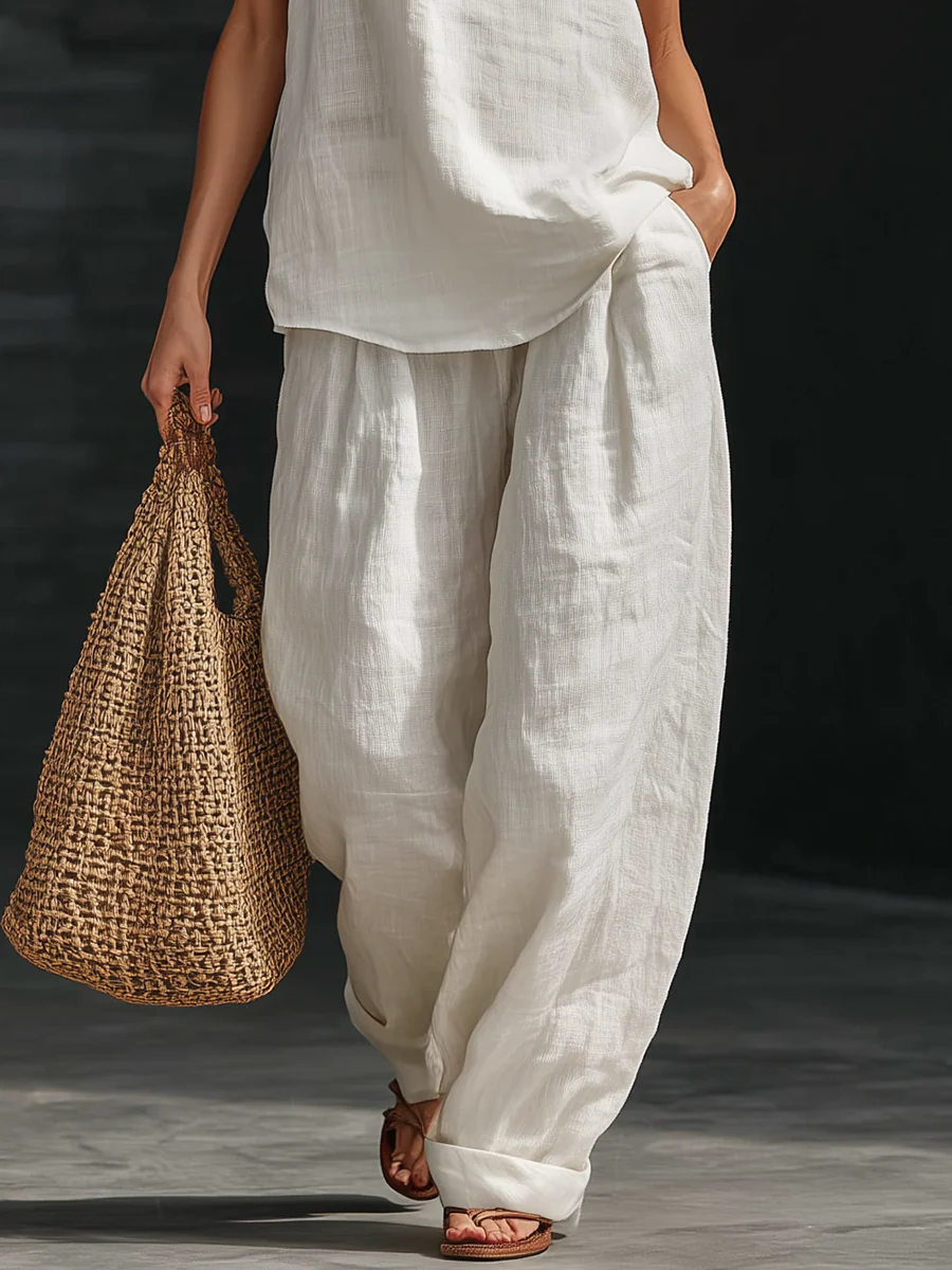 Zoe™ Set Senza Maniche con Pantaloni Larghi