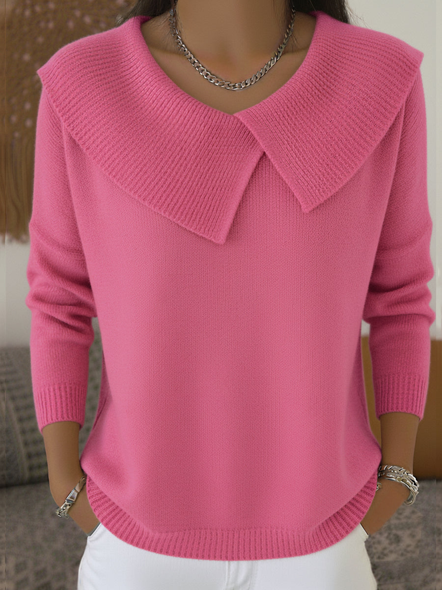 Soledad | Maglione Caldo con Collo Risvoltato