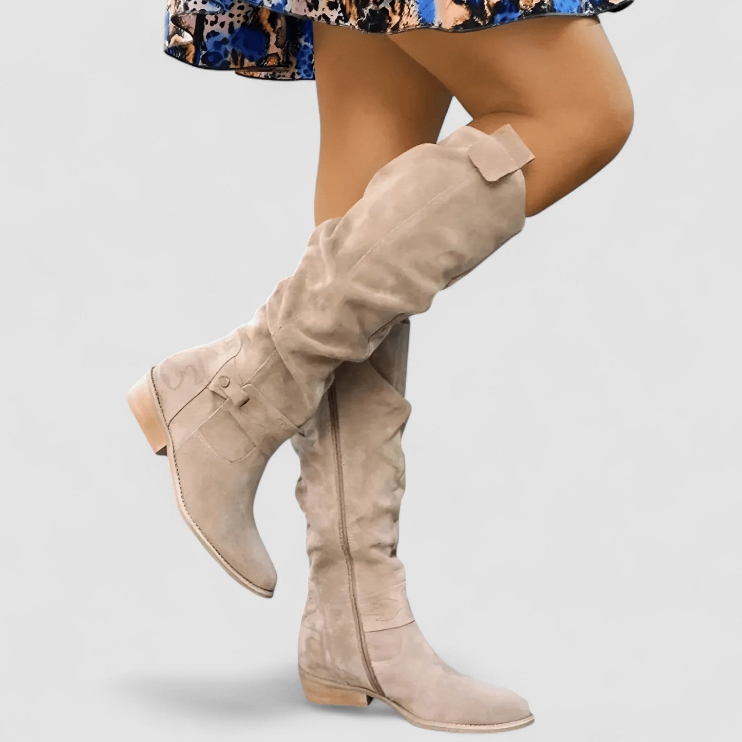 Nora | Stivale in Suede Alto al Ginocchio