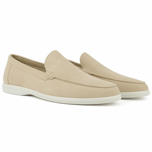 Mocassini casual in pelle scamosciata