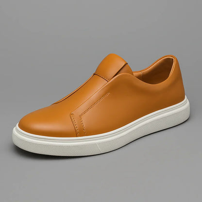 Eleganti scarpe slip-on in pelle