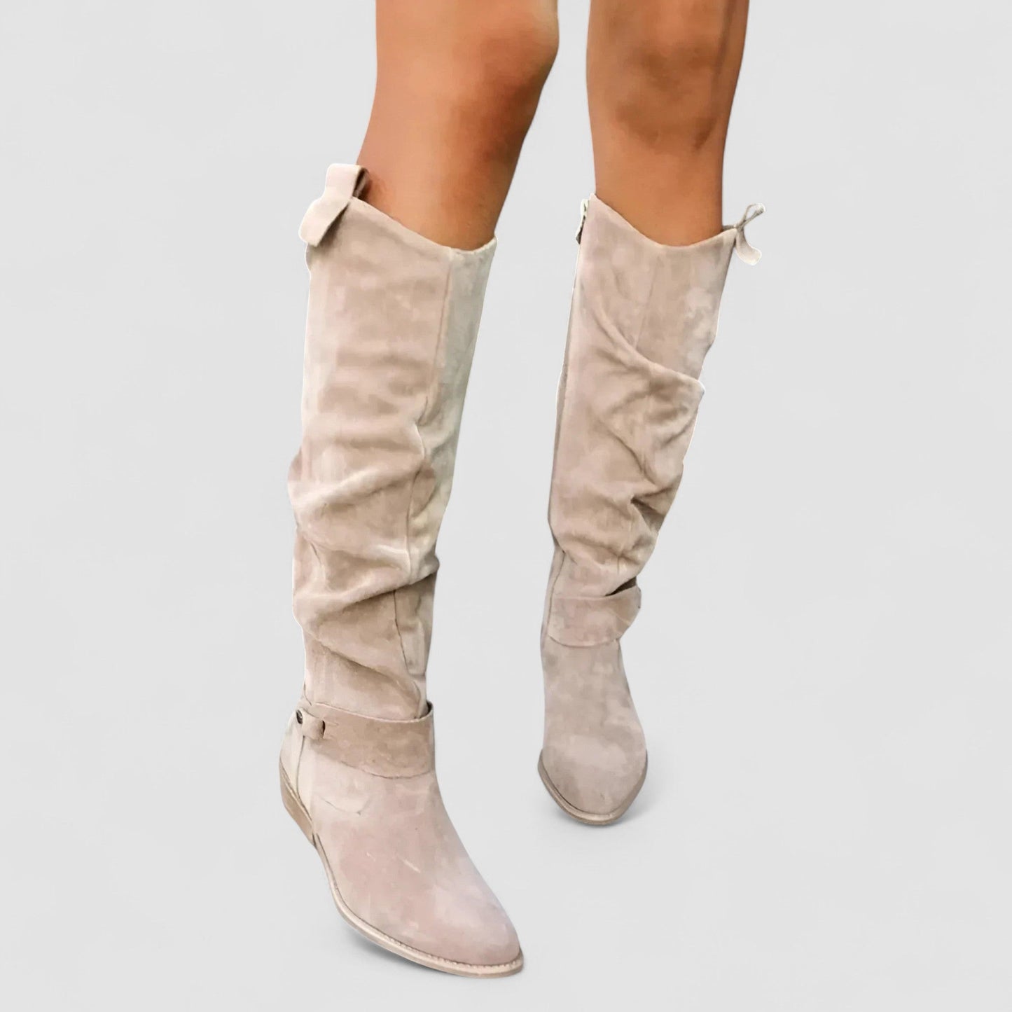 Nora | Stivale in Suede Alto al Ginocchio
