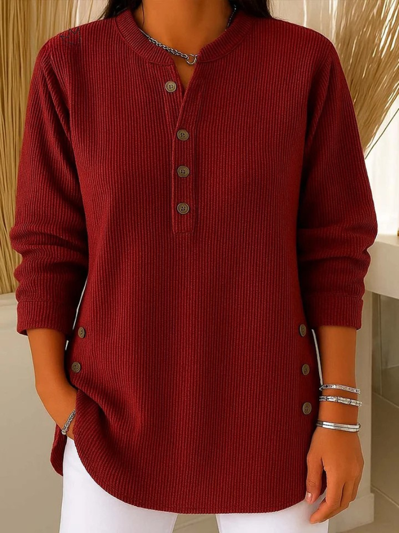 Alessia | Tunica Henley con bottoni