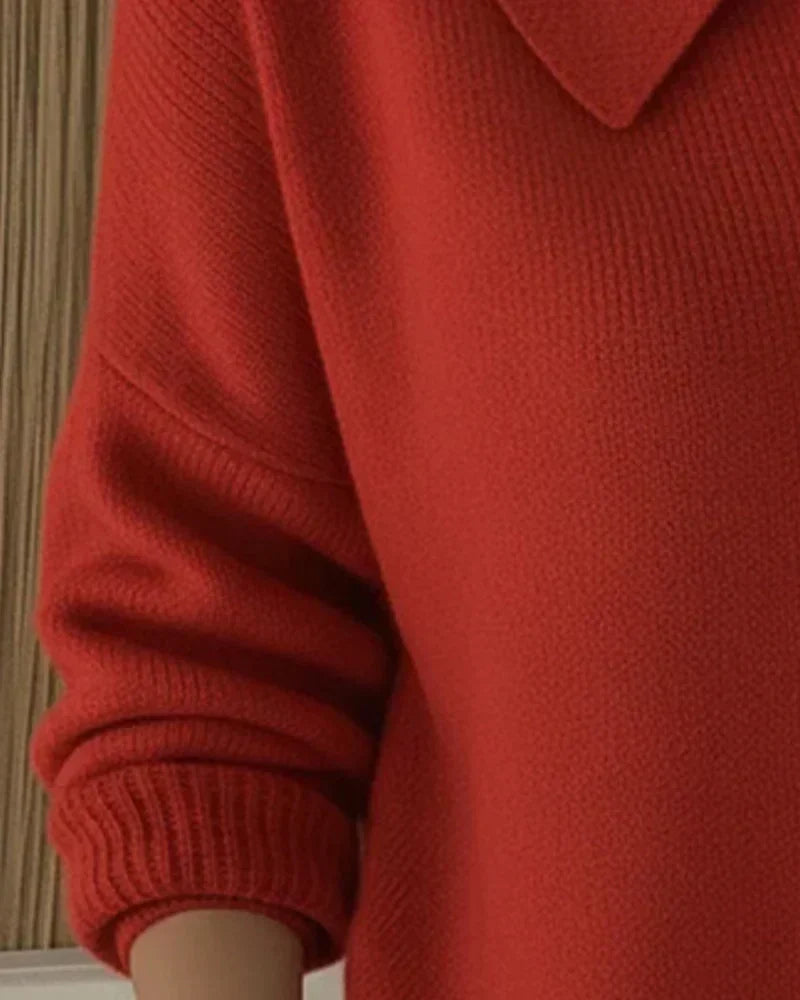 Cecilia | Giacca lavorata a maglia con collo alla camicia