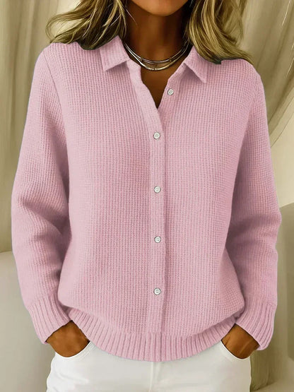 Benedetta | Giacca lavorata a maglia con texture e bottoni