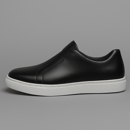 Eleganti scarpe slip-on in pelle