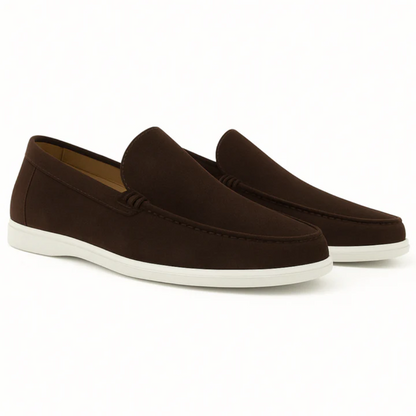 Mocassini casual in pelle scamosciata