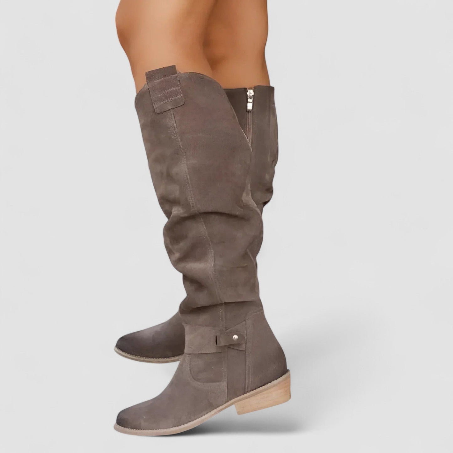 Nora | Stivale in Suede Alto al Ginocchio
