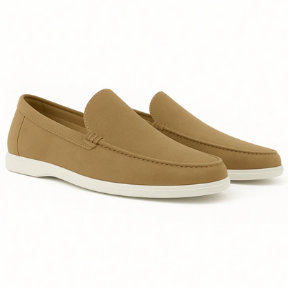 Mocassini casual in pelle scamosciata