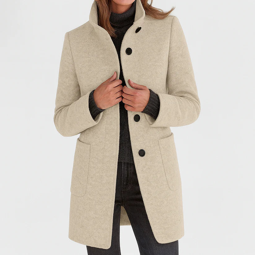 Tessa | Chaqueta de Mujer con Cuello Alto Elegante