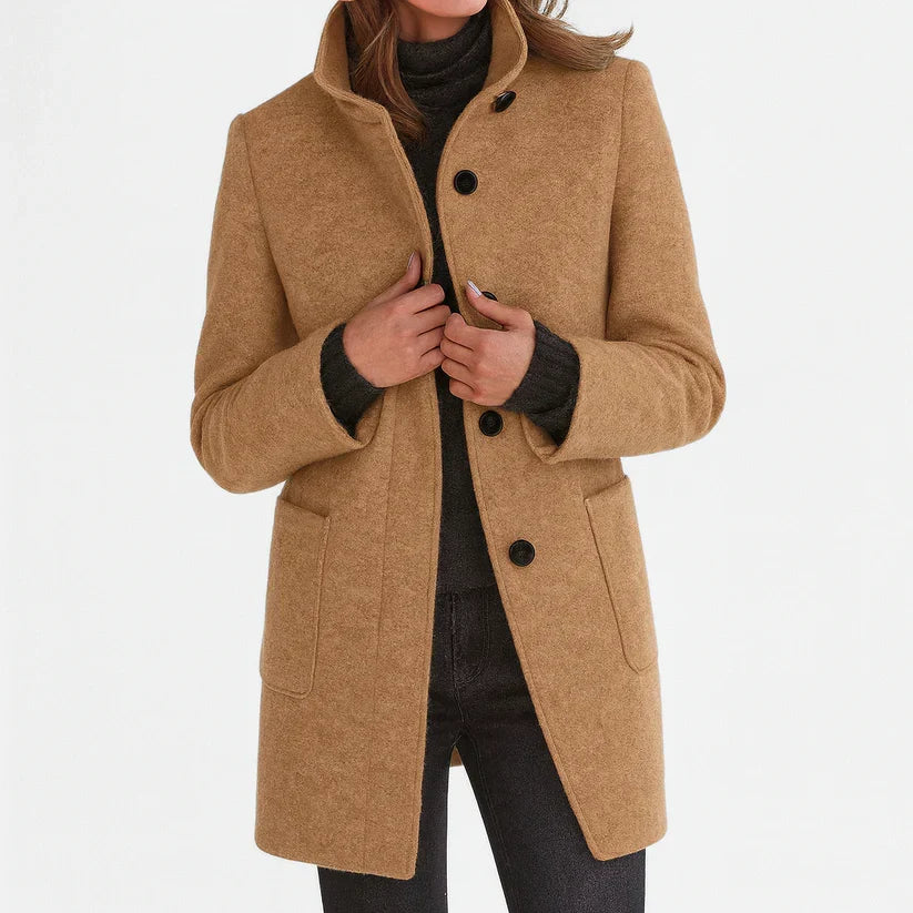 Tessa | Chaqueta de Mujer con Cuello Alto Elegante
