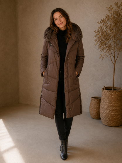 Naomi | Abrigo de Invierno Aislado de Corte Largo