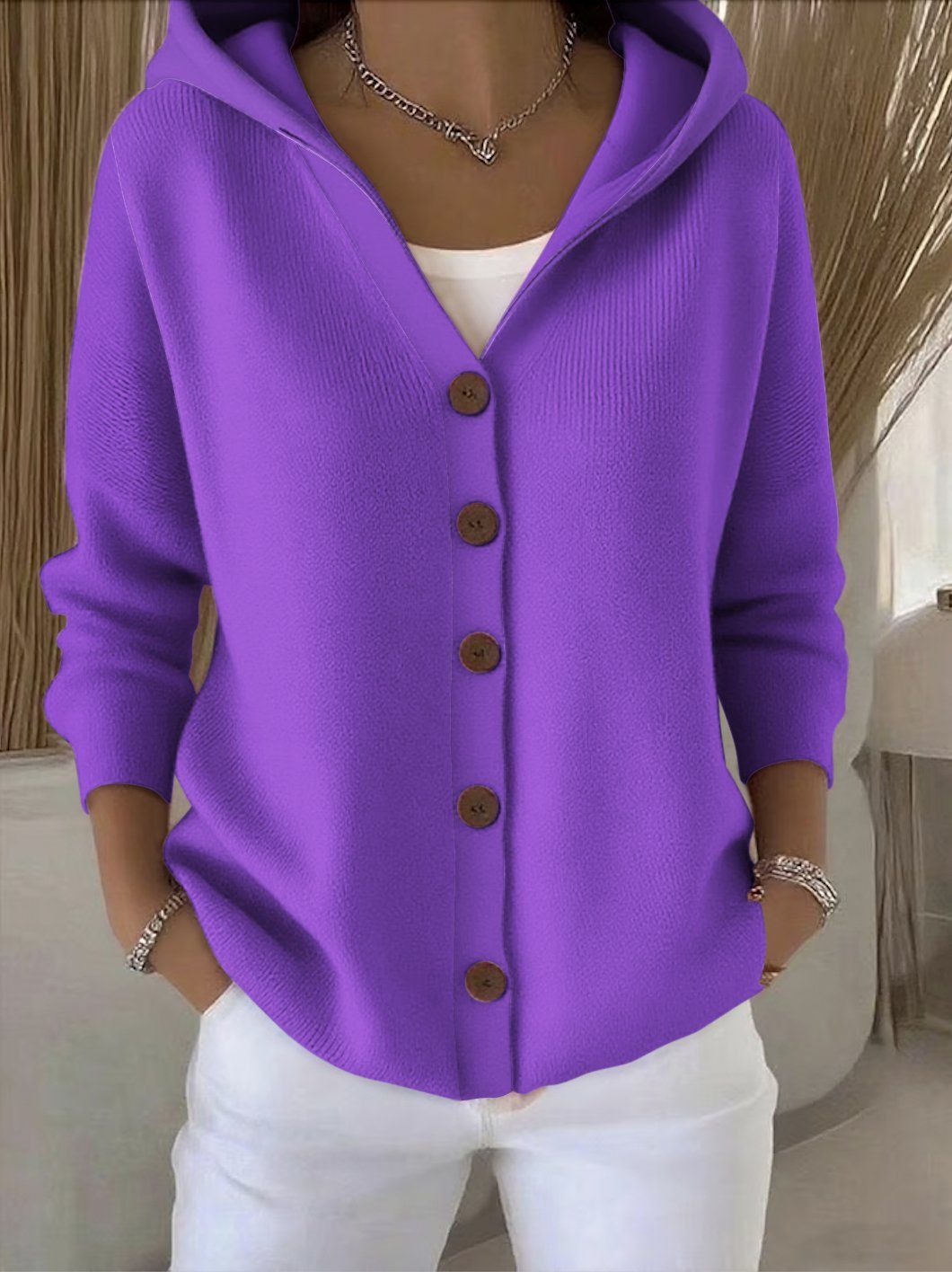 Rocío | Chaqueta de Punto con Capucha