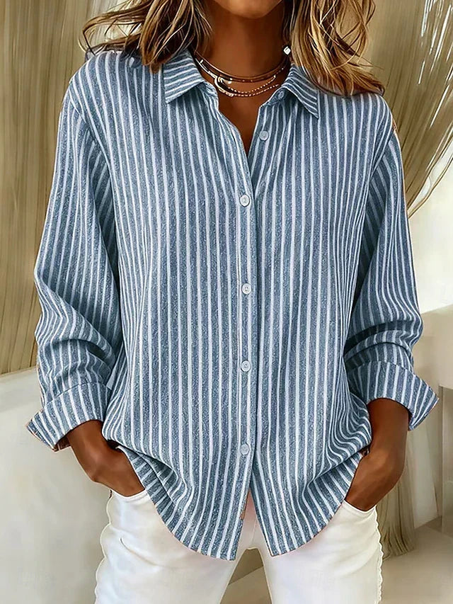 Arianna | Camicia a righe con bottoni