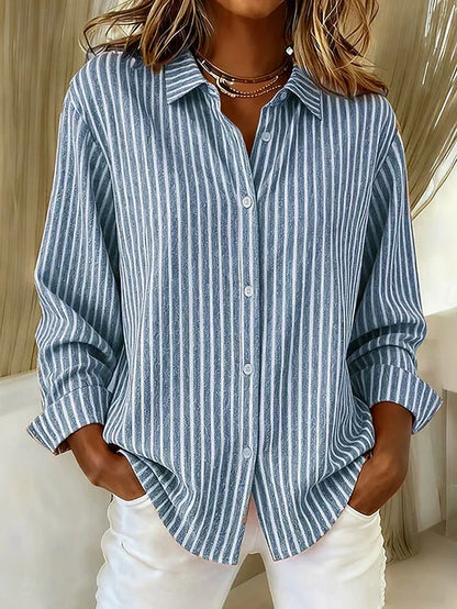Arianna | Camicia a righe con bottoni