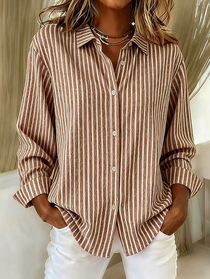 Arianna | Camicia a righe con bottoni