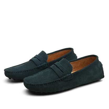 Mocassini casual in pelle scamosciata