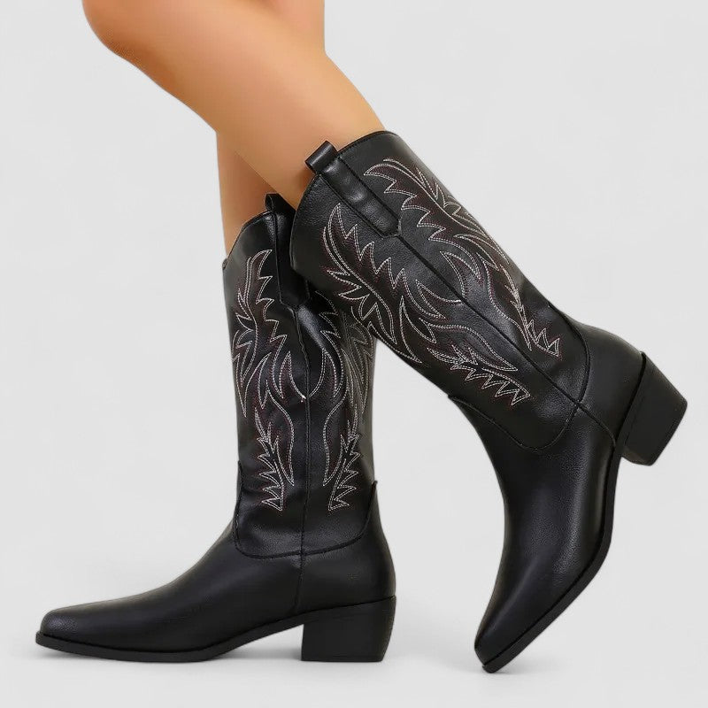 Alessandra | Stivali da Cowboy Western Ricamati