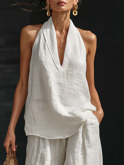Zoe™ Set Senza Maniche con Pantaloni Larghi