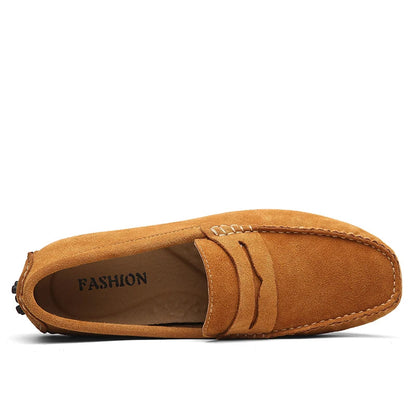Mocassini casual in pelle scamosciata