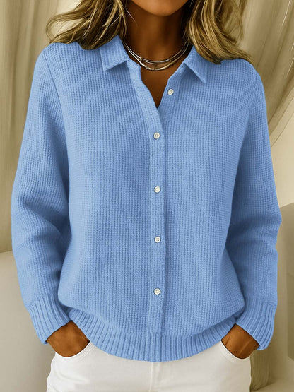 Benedetta | Giacca lavorata a maglia con texture e bottoni