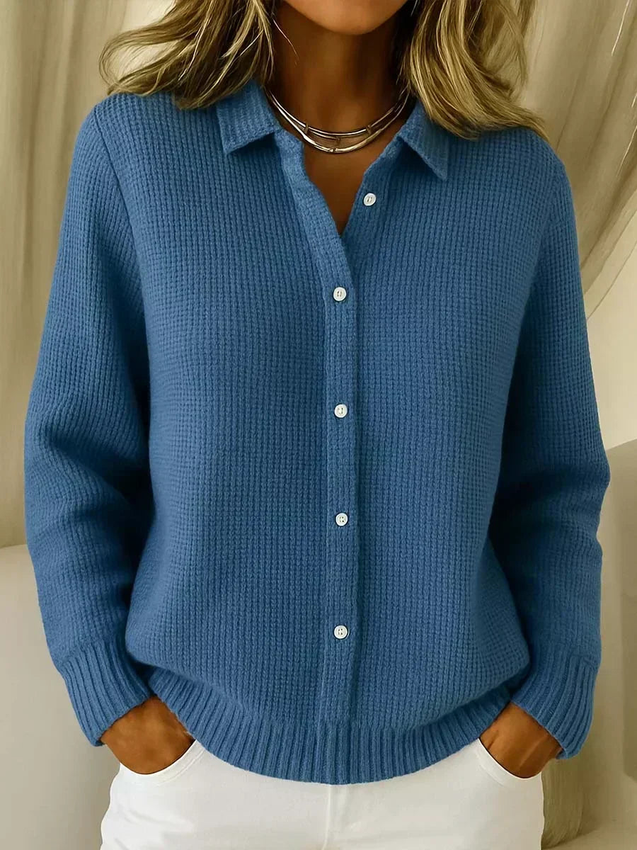 Benedetta | Giacca lavorata a maglia con texture e bottoni