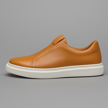 Eleganti scarpe slip-on in pelle