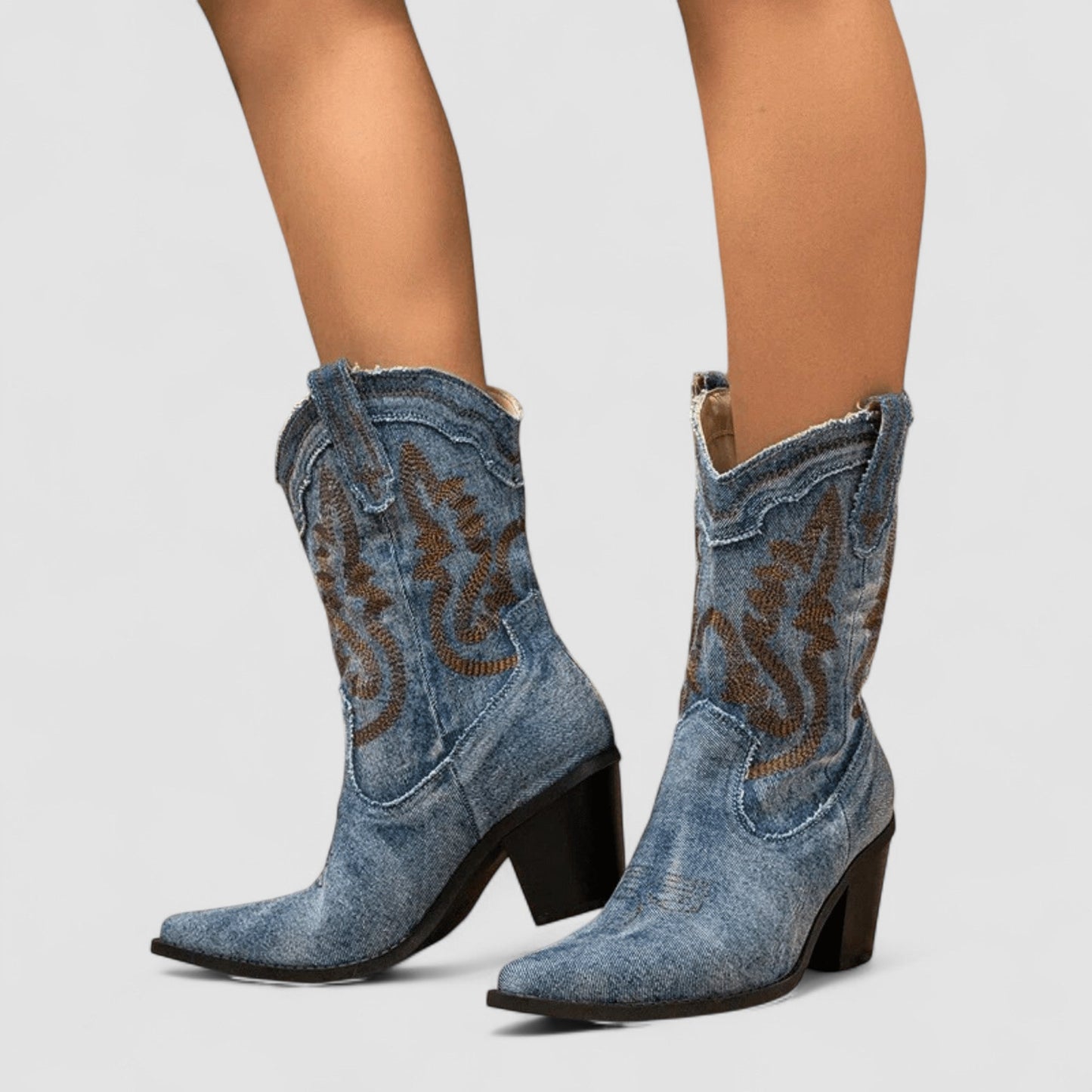 Selena | Stivale Western Ricamato