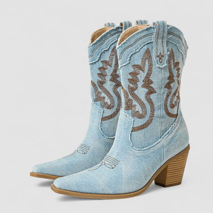 Selena | Stivale Western Ricamato
