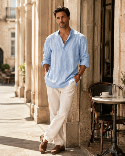 Adriano · Camicia ariosa in lino