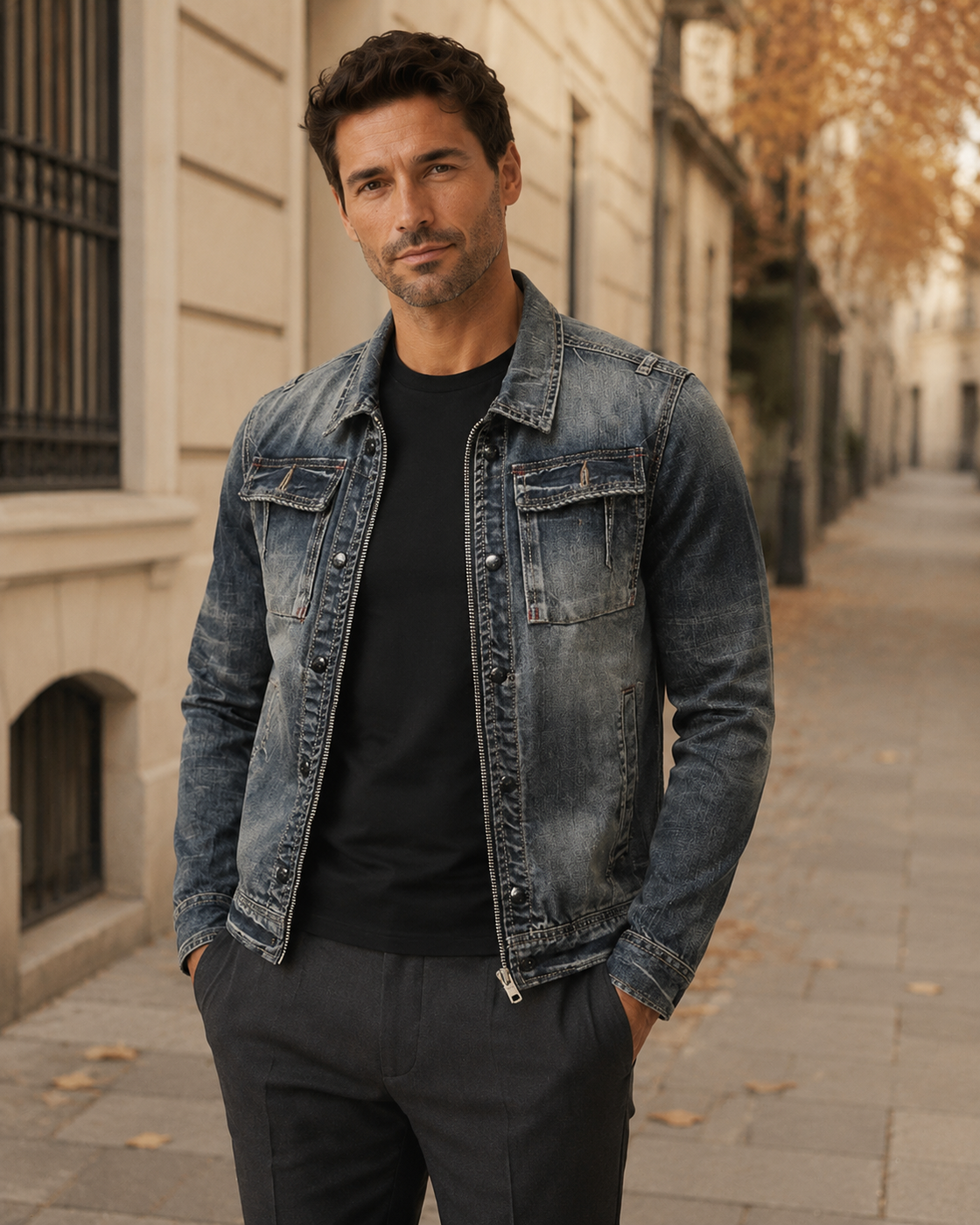 Bruno · Giacca di Denim Resistente