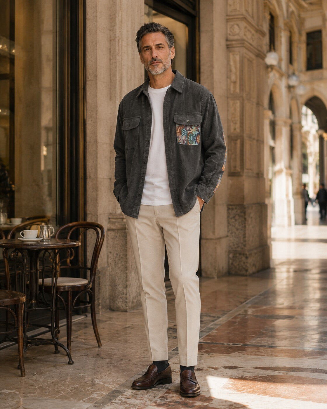 Ferruccio · Confortevole Maglia a Costine