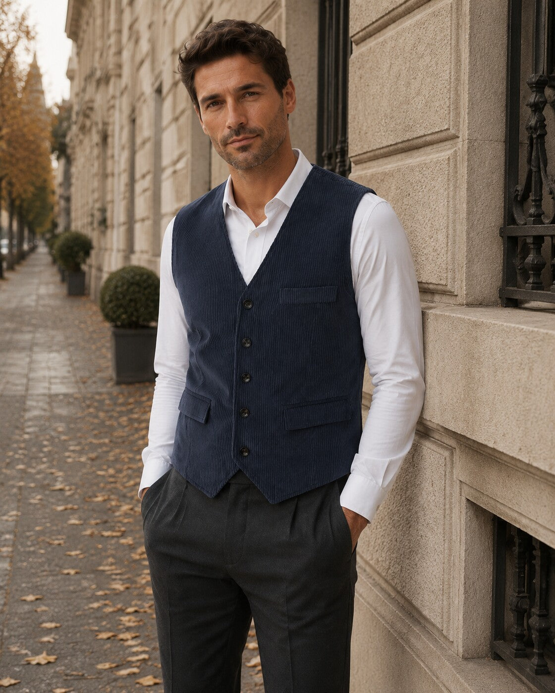 Gioele · Gilet in Velluto Liscio