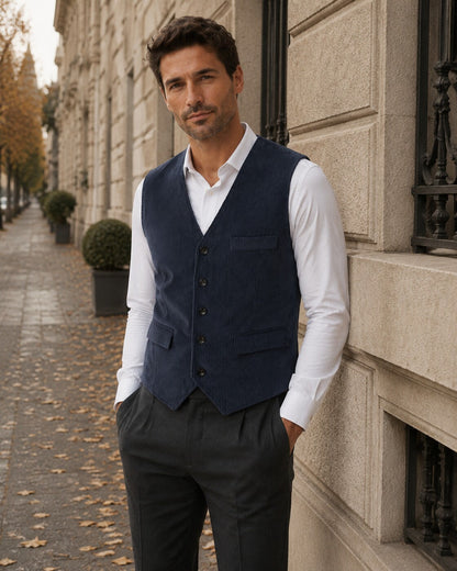 Gioele · Gilet in Velluto Liscio