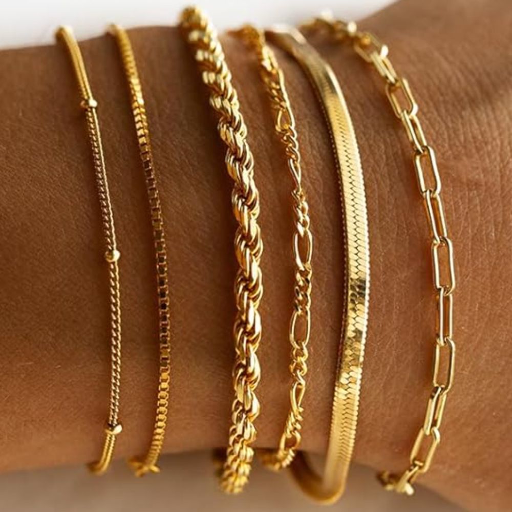 Set di Bracciali Classici in Oro Isabella