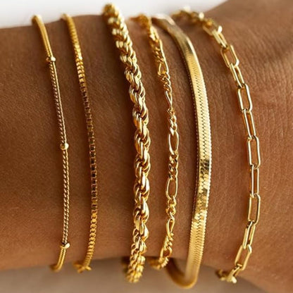 Set di Bracciali Classici in Oro Isabella